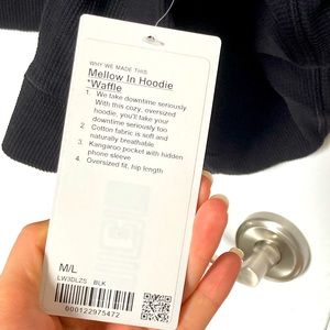 NWT Lululemon mellow in hoodie